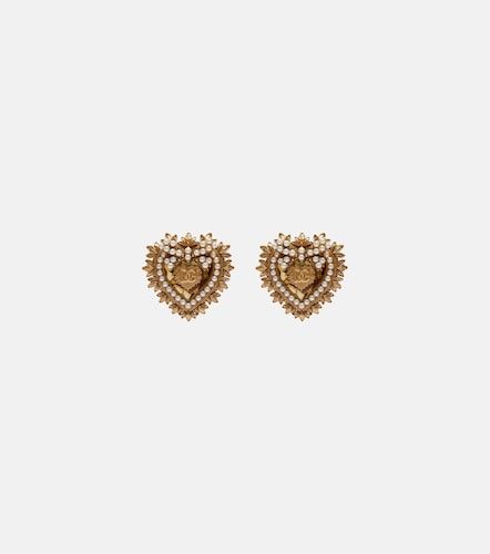 Boucles d’oreilles clip Devotion DG à ornements - Dolce&Gabbana - Modalova