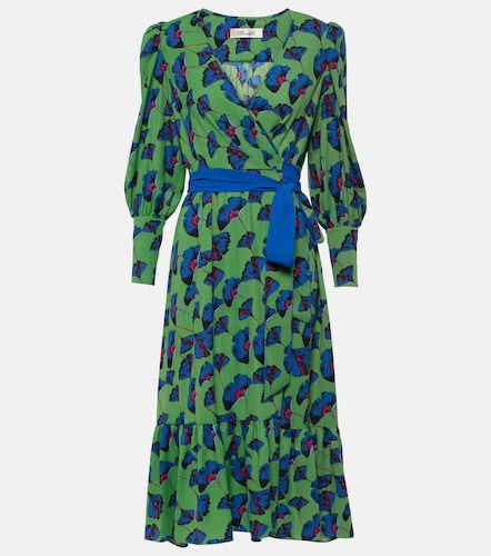 Robe portefeuille Blade en crêpe imprimé - Diane von Furstenberg - Modalova