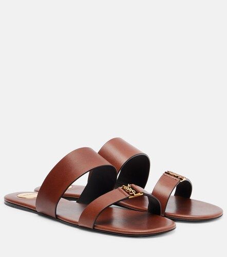 Mules Cassandre en cuir - Saint Laurent - Modalova