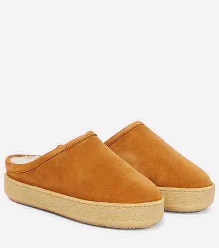 Mules Fozee en daim et shearling - Isabel Marant - Modalova