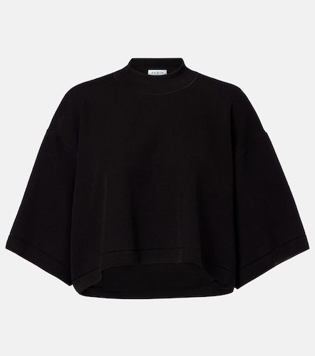 Alaïa T-shirt raccourci en coton mélangé - Alaia - Modalova