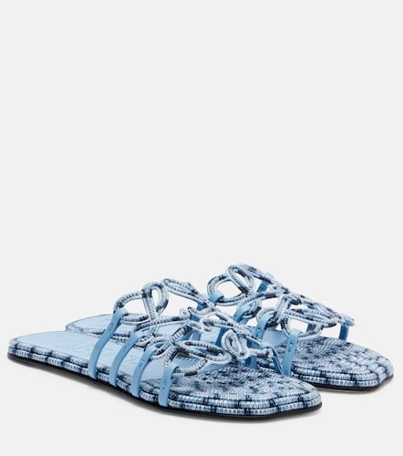Mules Paula's Ibiza Petal Anagram en toile - Loewe - Modalova