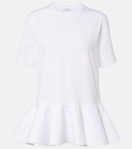 Alaïa T-shirt péplum en coton - Alaia - Modalova