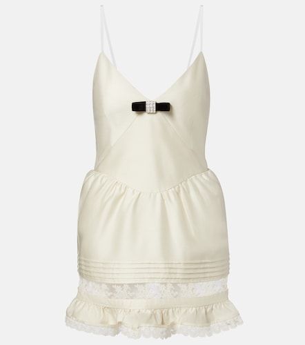 Robe en laine et soie à finitions en dentelle - Shushu/Tong - Modalova