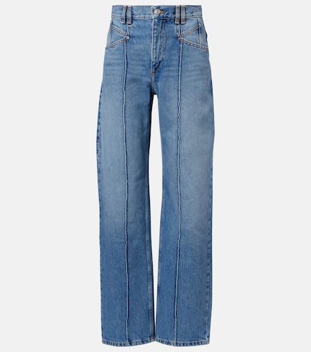 Jean droit Drolane à taille haute - Isabel Marant - Modalova