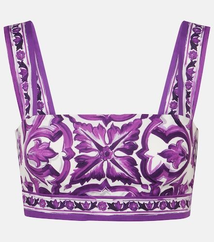 Brassière Majolica en coton - Dolce&Gabbana - Modalova