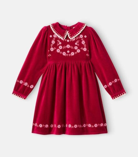 Robe Millie brodée en coton et lin - Bebe Organic - Modalova