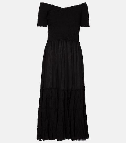 Robe midi Soledad à encolure bardot - Poupette St Barth - Modalova