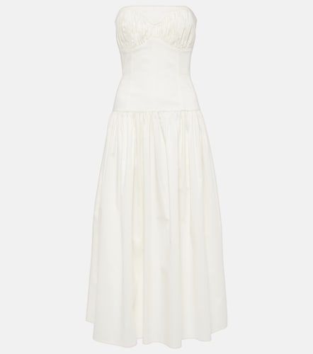 Robe midi bustier Lauryn en coton mélangé - Tove - Modalova