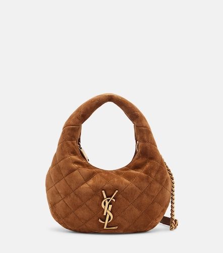 Sac Icarino Mini en daim matelassé - Saint Laurent - Modalova