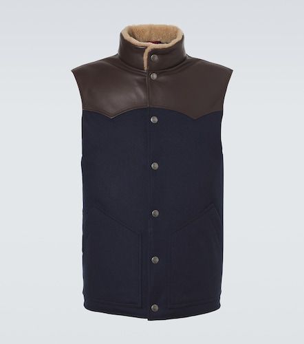 Gilet en laine et shearling - Brunello Cucinelli - Modalova