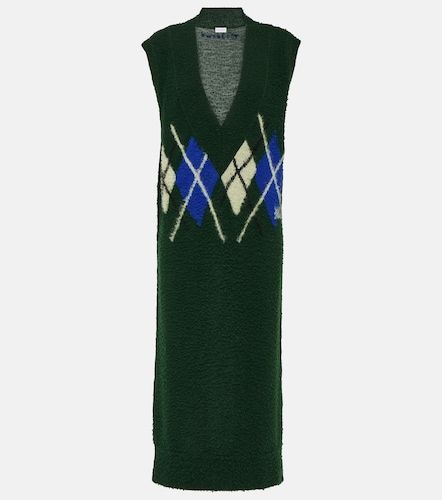 Robe longue Argyle en laine - Burberry - Modalova