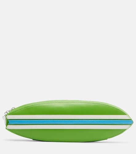 Pochette Surfboard en cuir à rayures - Staud - Modalova