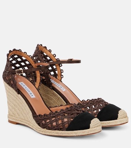 Espadrilles compensées Sunburst 100 - Aquazzura - Modalova