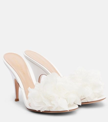 Mules à appliqués floraux - Gianvito Rossi - Modalova