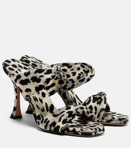 Mules Twist 95 à motif léopard - Aquazzura - Modalova