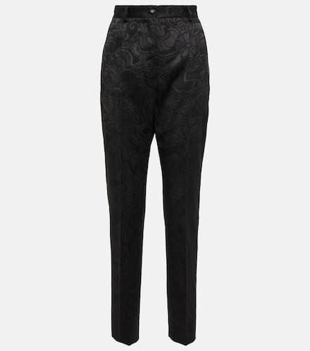 Pantalon raccourci en jacquard - Dolce&Gabbana - Modalova