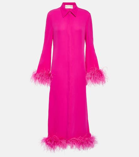 Robe chemise en Cady Couture à plumes - Valentino - Modalova