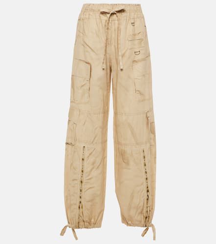 Pantalon cargo Trompe l'œil en lin et coton - Acne Studios - Modalova