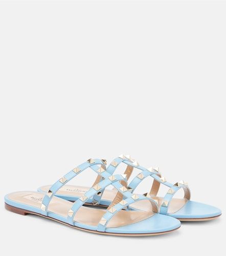 Mules Rockstud en cuir - Valentino Garavani - Modalova