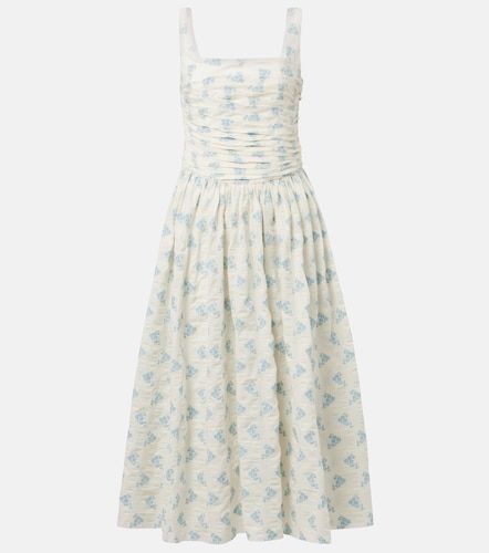 Robe midi Maeve en coton mélangé à fleurs - Markarian - Modalova