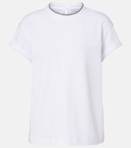 T-shirt en coton mélangé - Brunello Cucinelli - Modalova