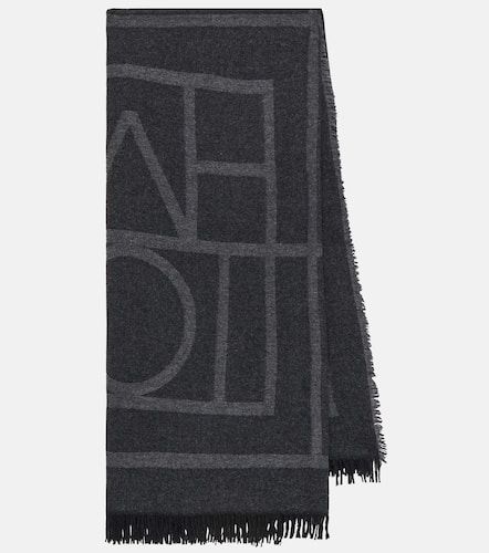 Écharpe en laine et cachemire à logo - Toteme - Modalova