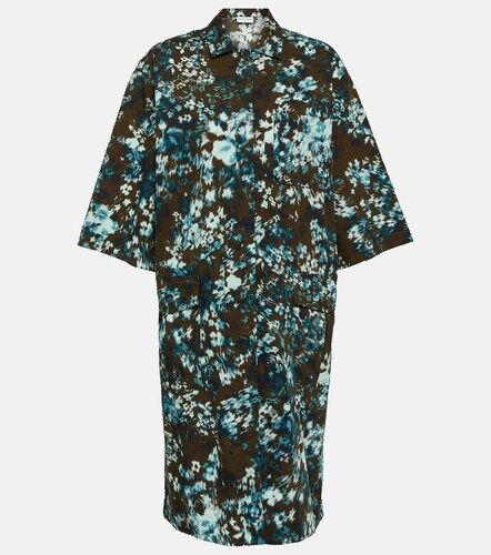 Robe chemise en coton à fleurs - Dries Van Noten - Modalova