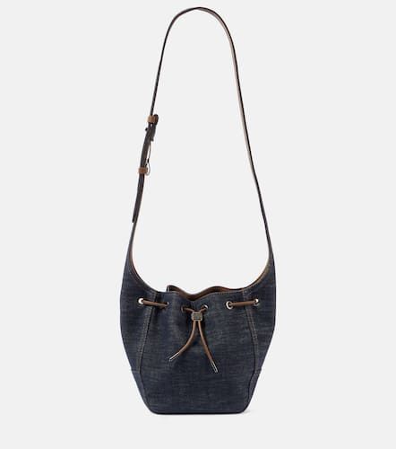 Sac seau Foulard Small en denim - Brunello Cucinelli - Modalova