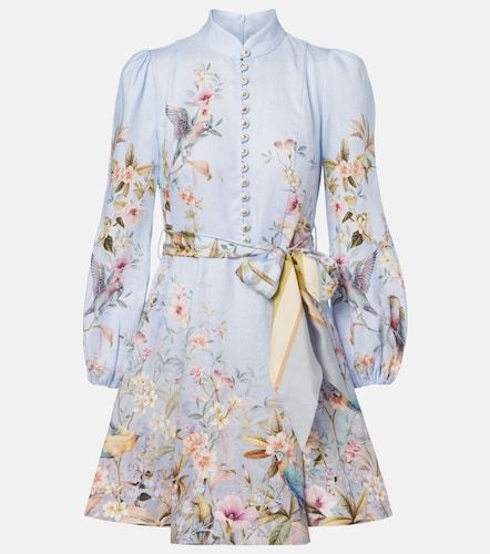 Robe Rebellion imprimée en lin - Zimmermann - Modalova