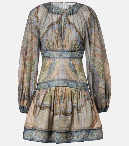 Robe Wanderlust en coton et soie mélangés - Zimmermann - Modalova