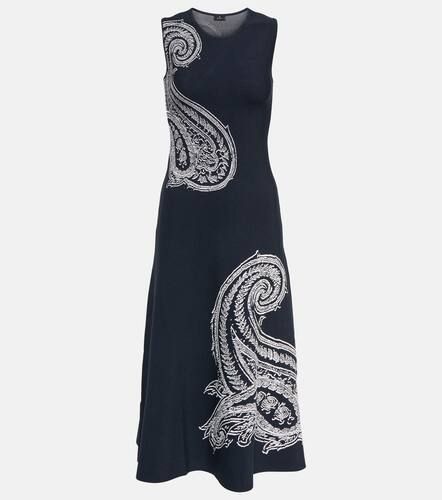 Robe longue métallisée à motif cachemire - Etro - Modalova