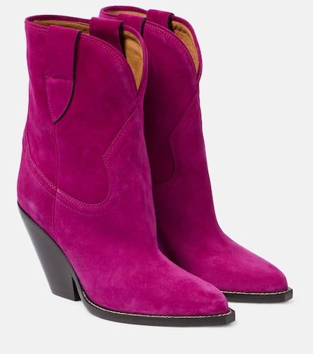 Bottines santiags Leyane en daim - Isabel Marant - Modalova