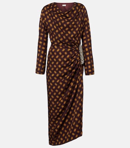 Robe midi Didi à pois et ornement - Dries Van Noten - Modalova