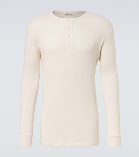 Top Henley en coton côtelé - Auralee - Modalova
