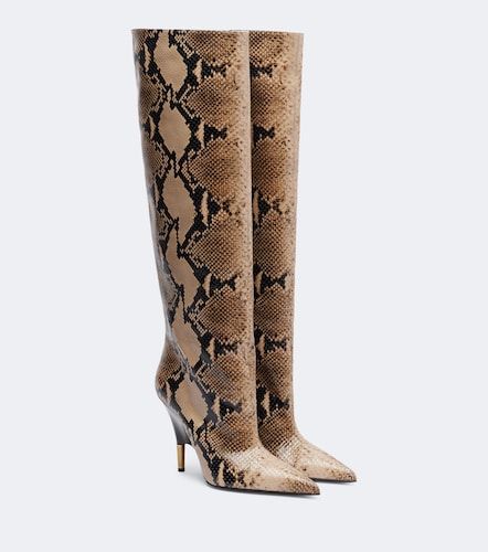 Bottes Bella en cuir façon serpent - Khaite - Modalova