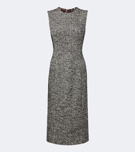 Robe midi en laine et soie mélangées - Dolce&Gabbana - Modalova
