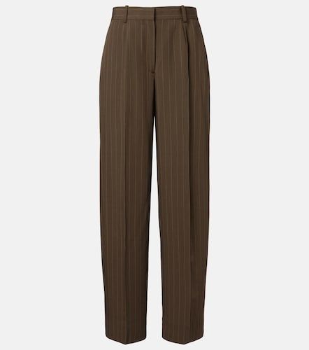 Pantalon droit à fines rayures - Toteme - Modalova