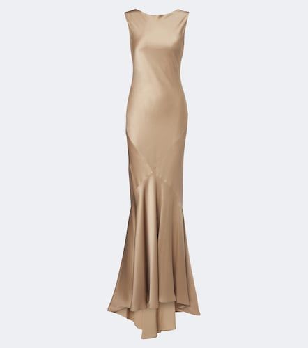 Max Mara Robe longue en satin - Max Mara - Modalova