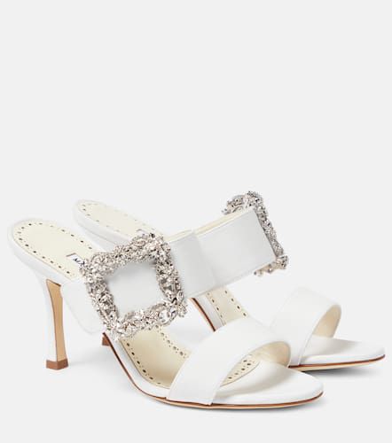 Mules Gable Jewel en crêpe à cristaux - Manolo Blahnik - Modalova