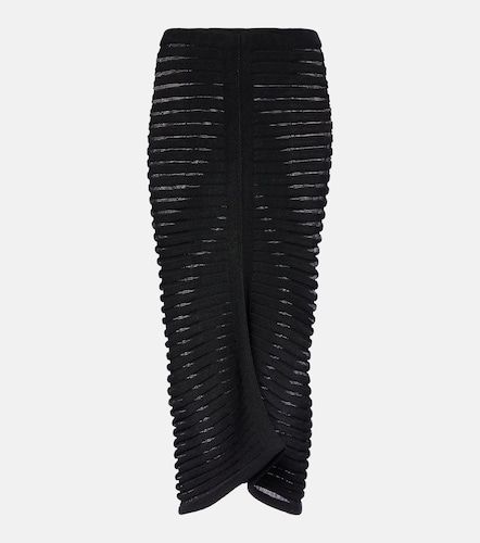 Alaïa Jupe midi Skeleton en maille - Alaia - Modalova