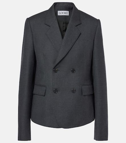 Loewe Blazer raccourci en laine - Loewe - Modalova