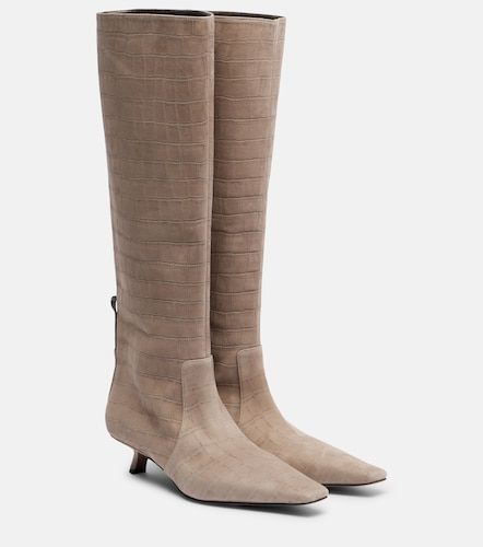 Bottes Monili en daim embossé - Brunello Cucinelli - Modalova