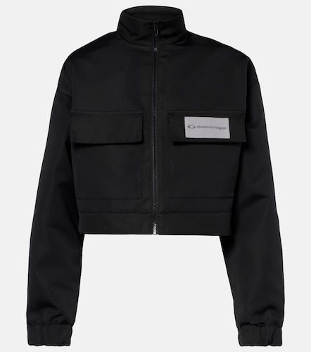 Veste de survêtement courte en faille technique - Balenciaga - Modalova