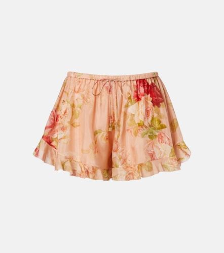 Short Roselight en soie à volants - Zimmermann - Modalova