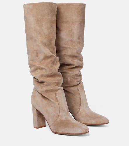 Bottes Glen 85 en daim - Gianvito Rossi - Modalova