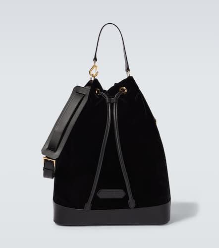 Sac seau en velours et cuir - Tom Ford - Modalova