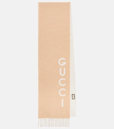 Écharpe en laine et cachemire à logo - Gucci - Modalova