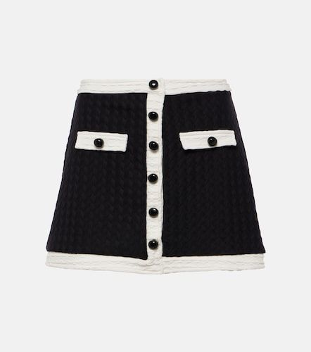 Mini-jupe en jacquard - Adriana Degreas - Modalova