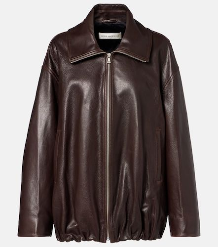 Veste bomber Elisse en cuir - Nour Hammour - Modalova